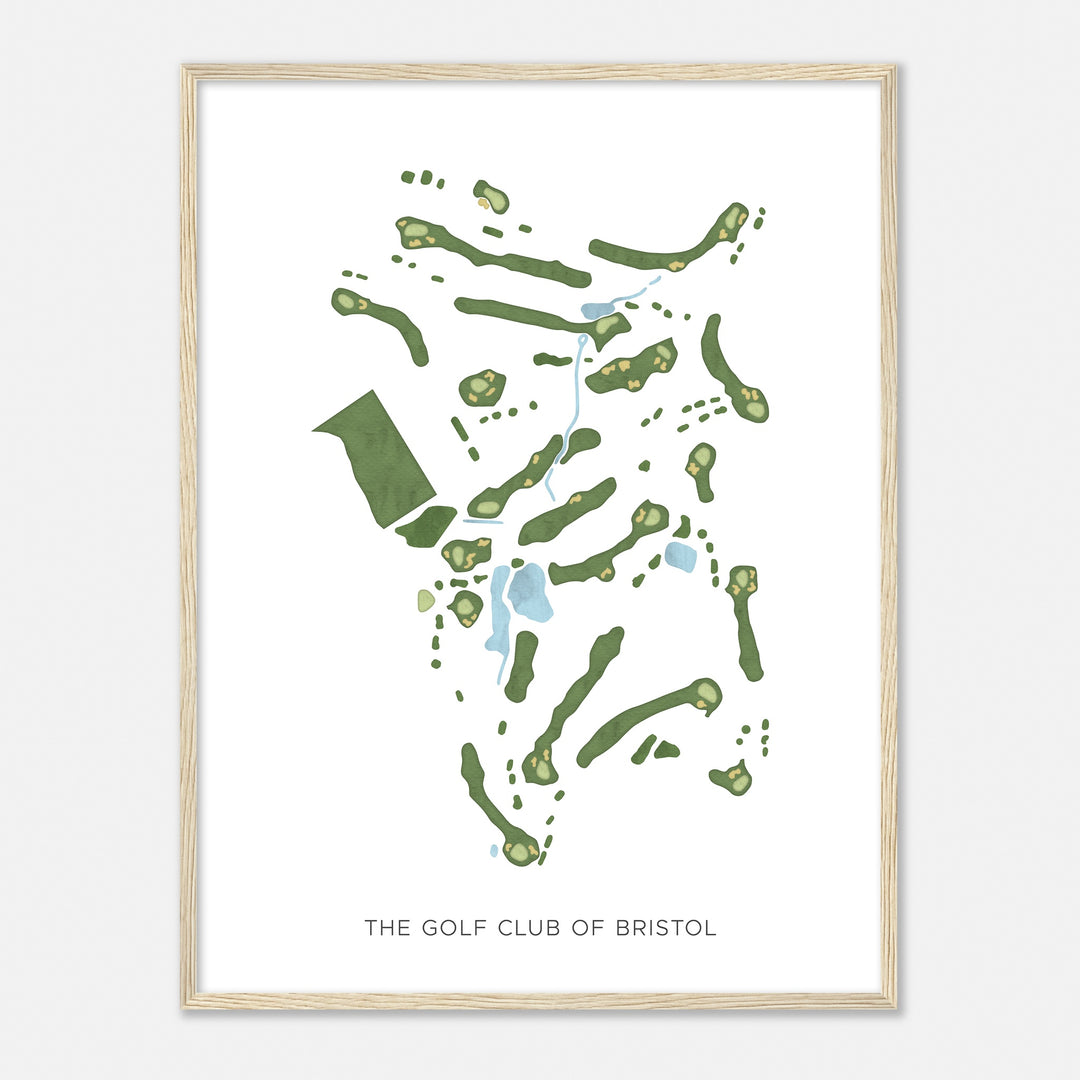 Print of The Golf Club Of Bristol Modern Map
