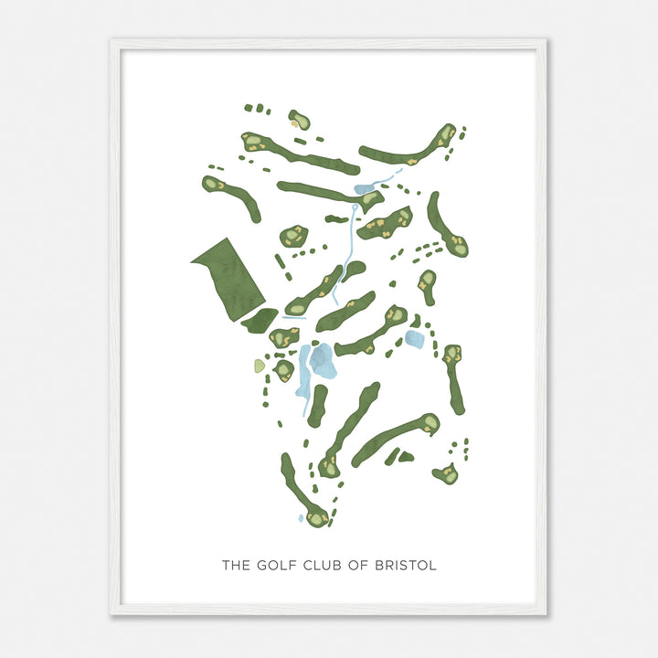Print of The Golf Club Of Bristol Modern Map