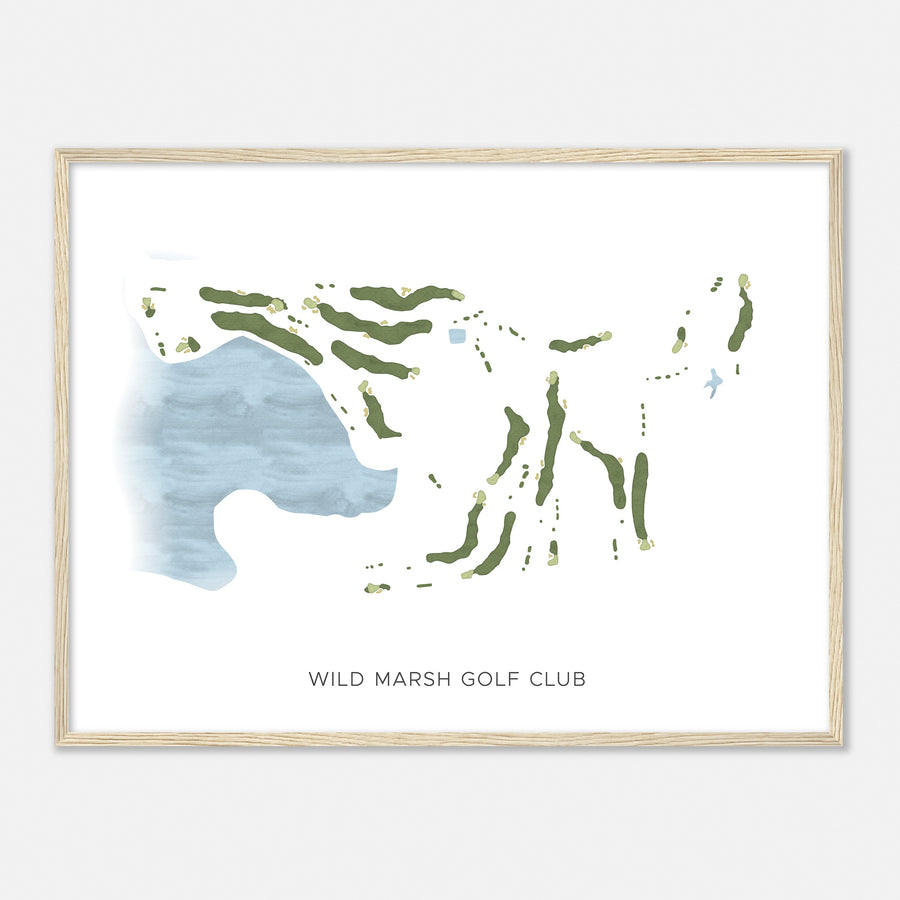 Print of Wild Marsh Golf Club Modern Map