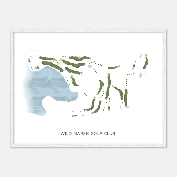 Print of Wild Marsh Golf Club Modern Map