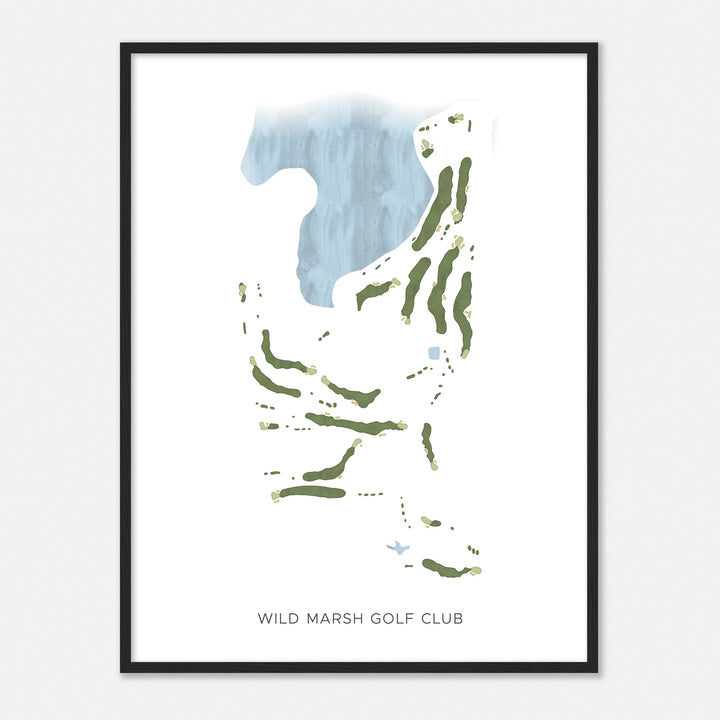 Print of Wild Marsh Golf Club Modern Map