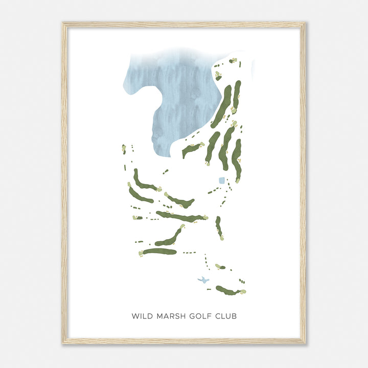 Print of Wild Marsh Golf Club Modern Map