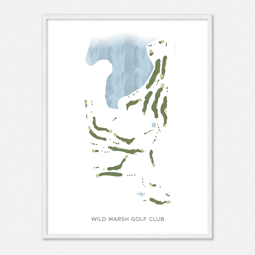 Print of Wild Marsh Golf Club Modern Map