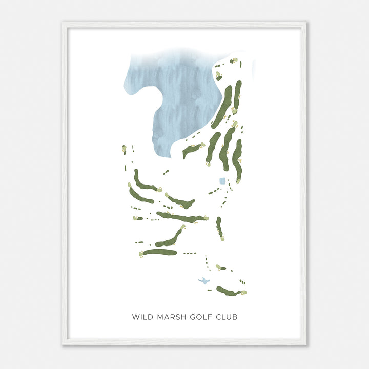 Print of Wild Marsh Golf Club Modern Map