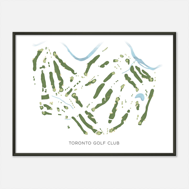 Print of Toronto Golf Club Modern Map