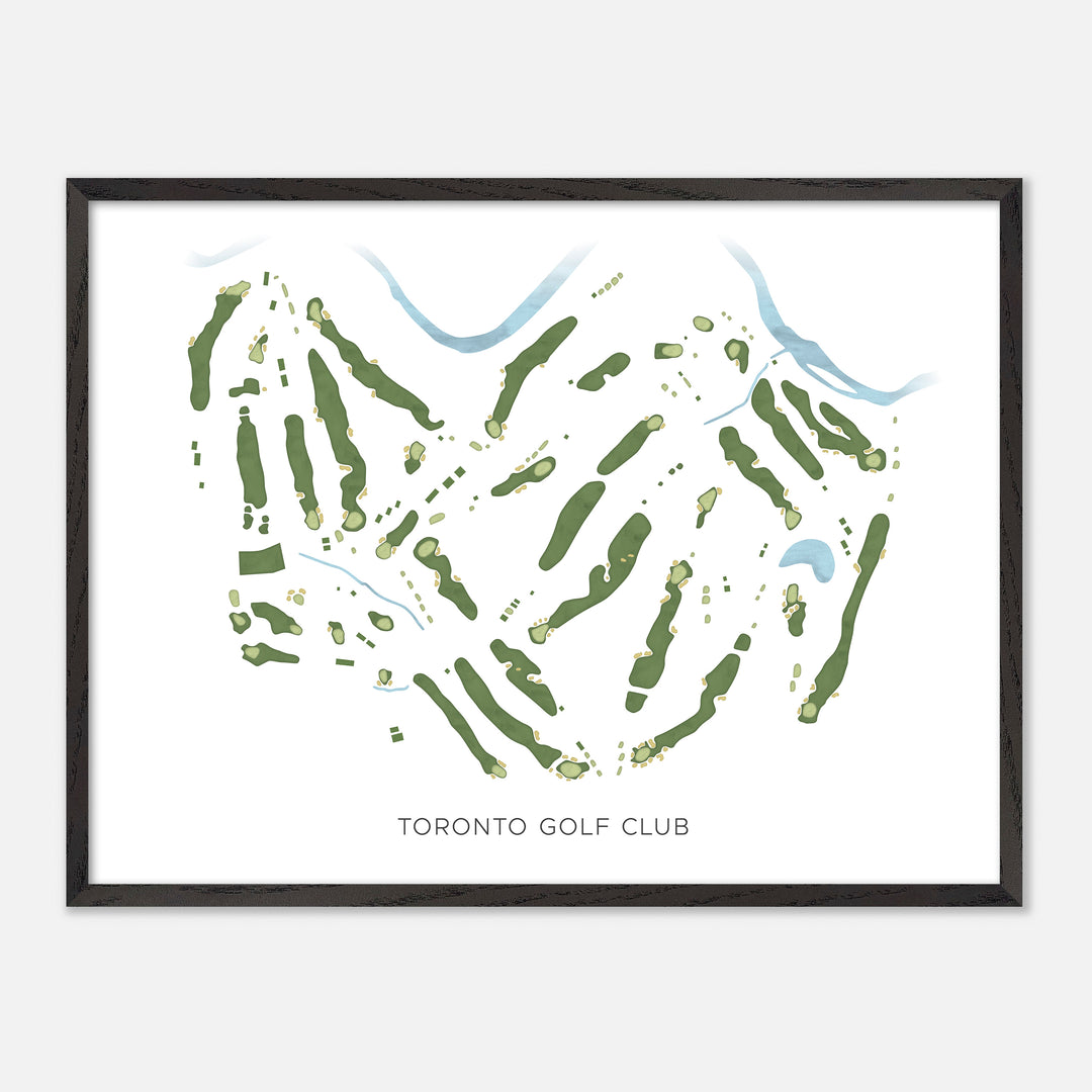 Print of Toronto Golf Club Modern Map