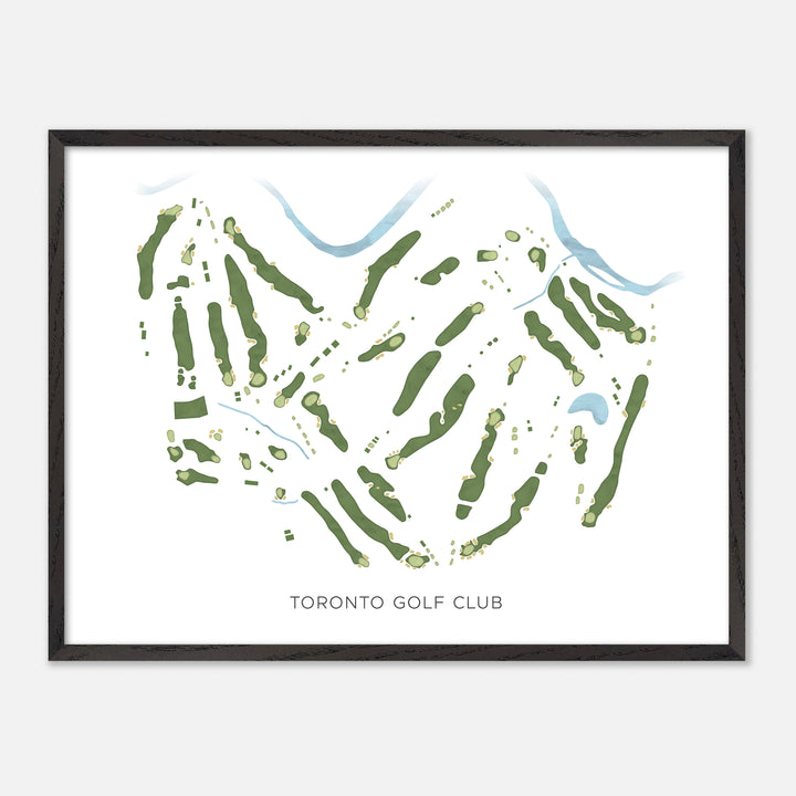 Print of Toronto Golf Club Modern Map