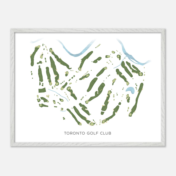 Print of Toronto Golf Club Modern Map