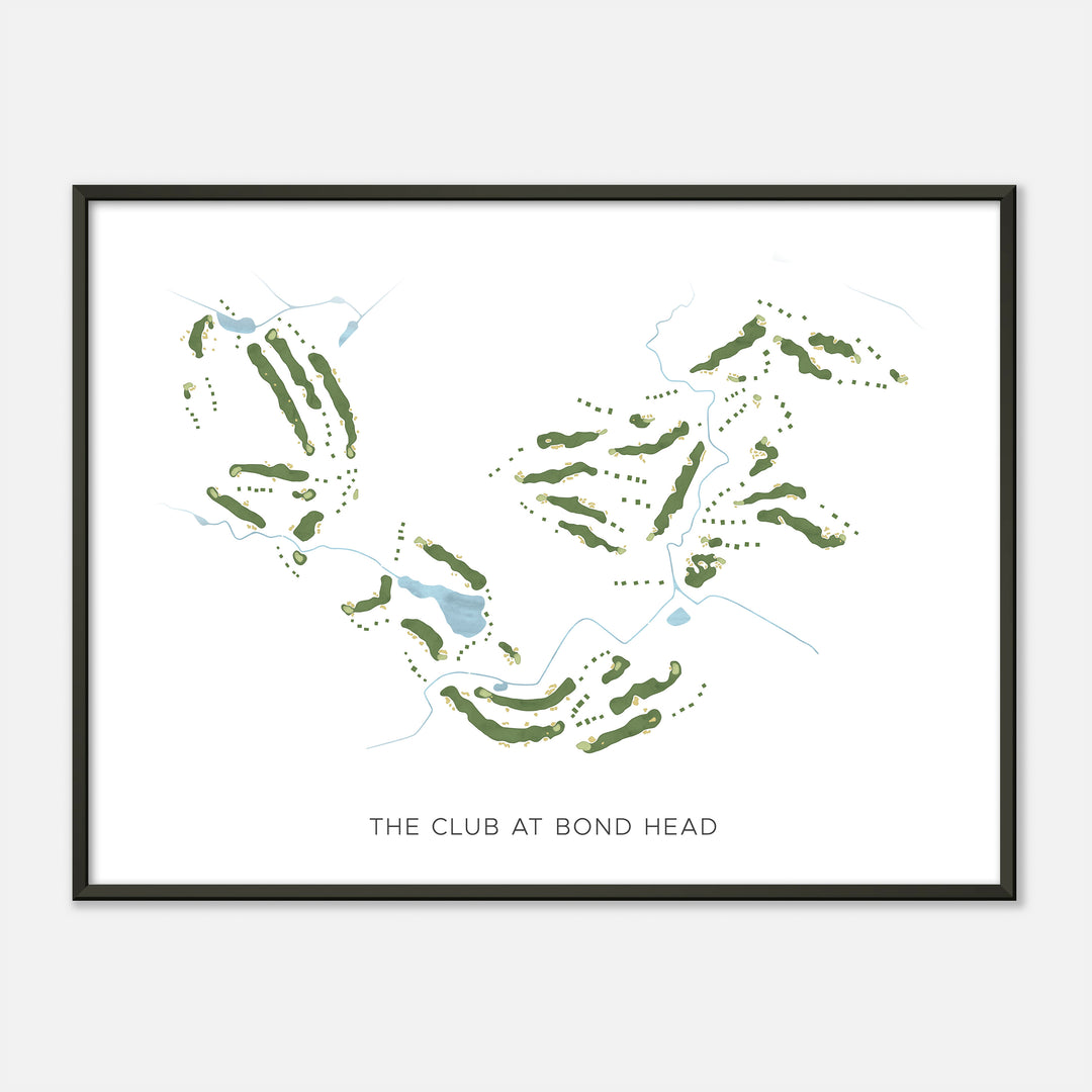 Print of The Club At Bond Head Modern Map