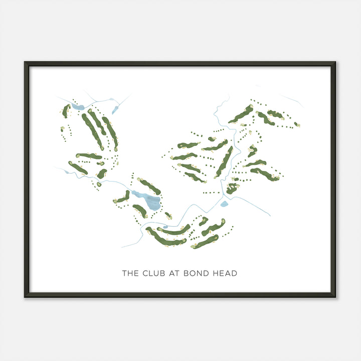 Print of The Club At Bond Head Modern Map
