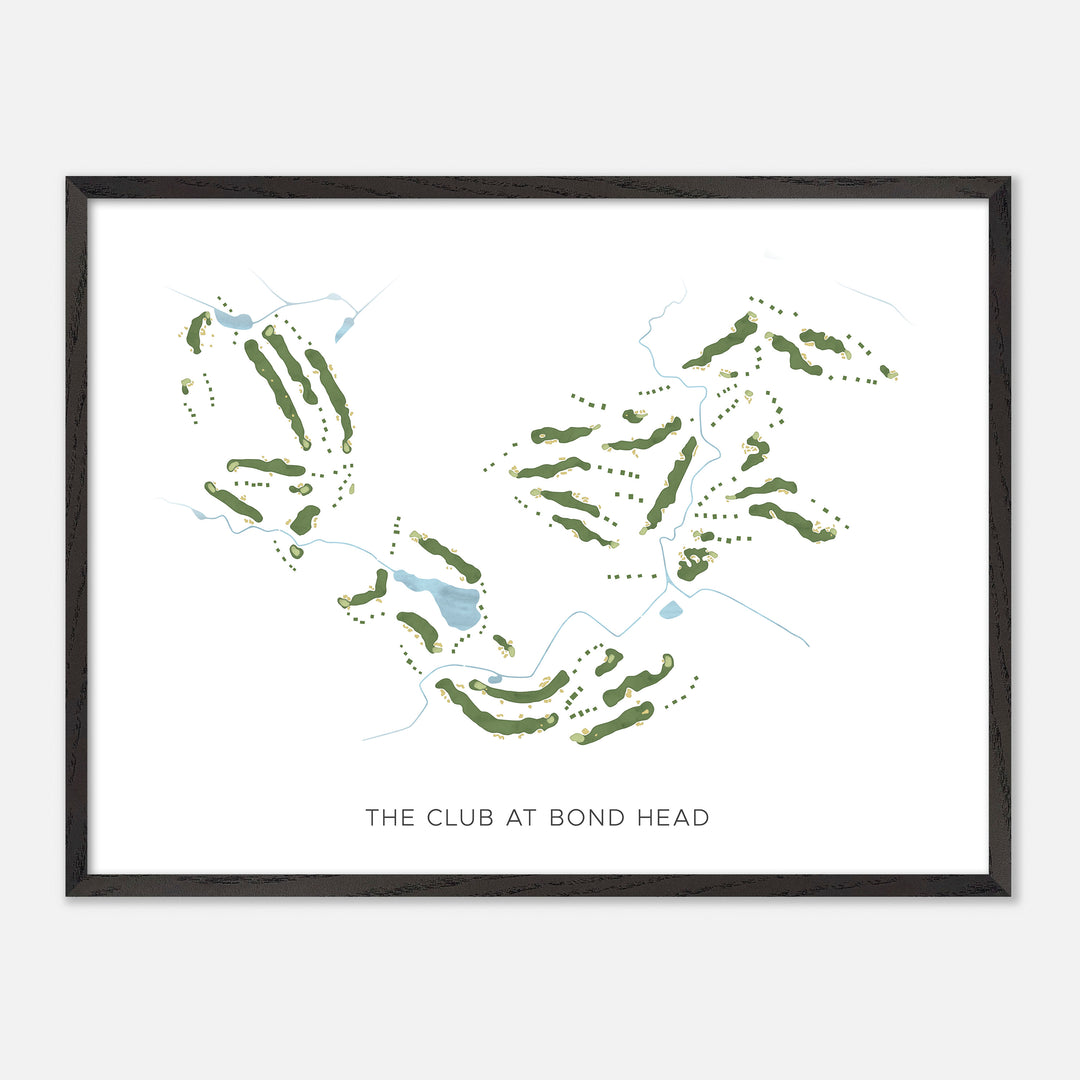Print of The Club At Bond Head Modern Map