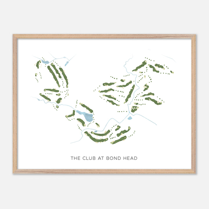 Print of The Club At Bond Head Modern Map