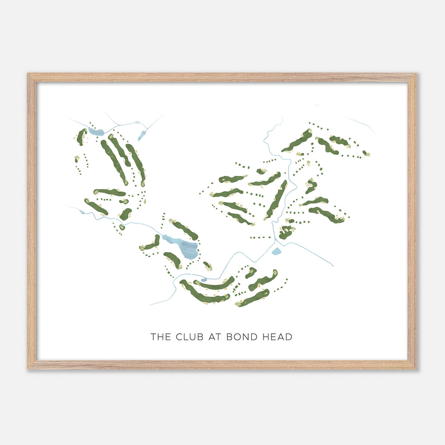 Print of The Club At Bond Head Modern Map