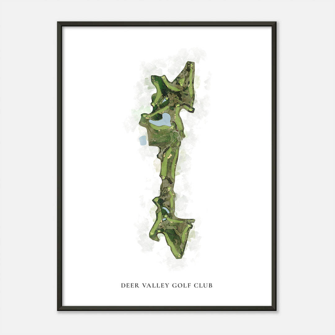 Print of Deer Valley Golf Club Classic Map