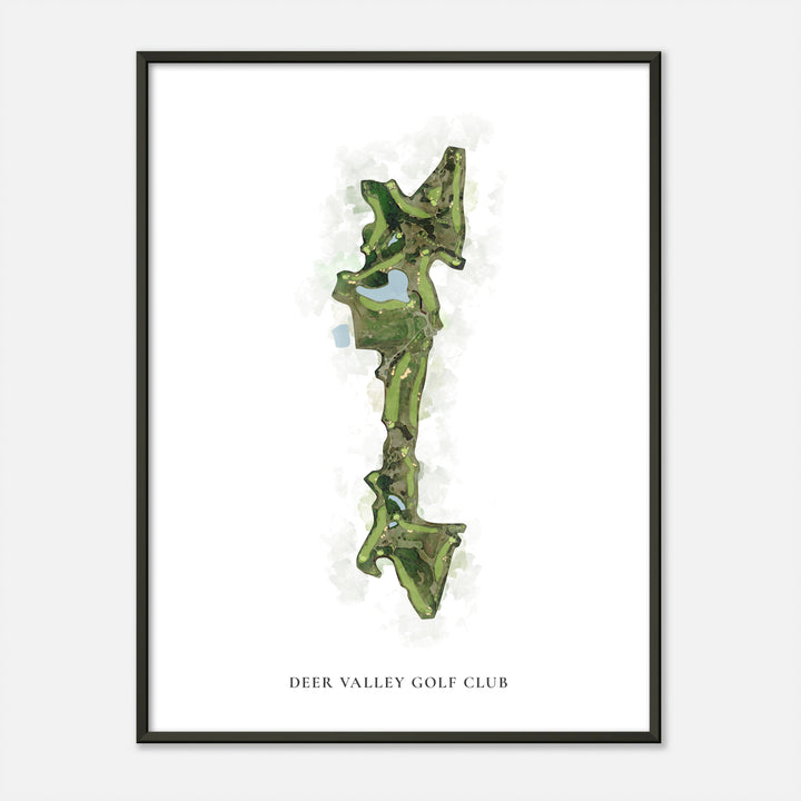Print of Deer Valley Golf Club Classic Map