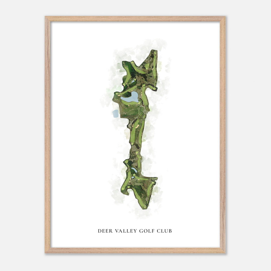 Print of Deer Valley Golf Club Classic Map