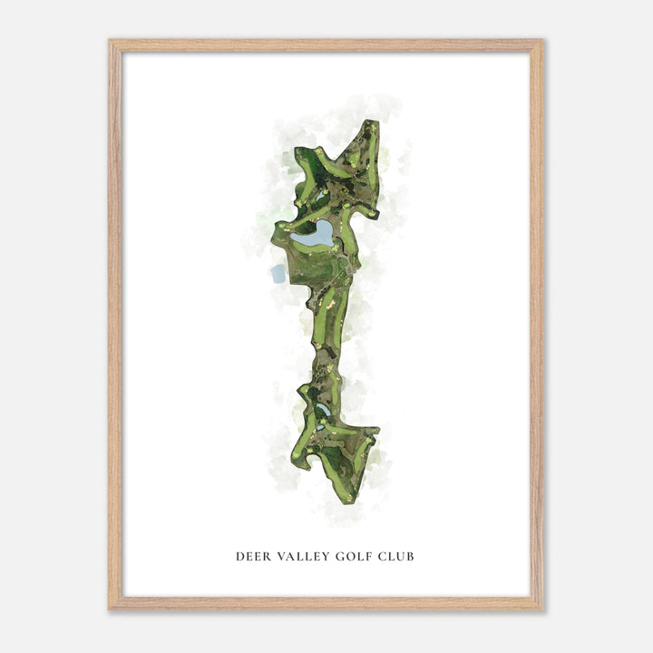 Print of Deer Valley Golf Club Classic Map