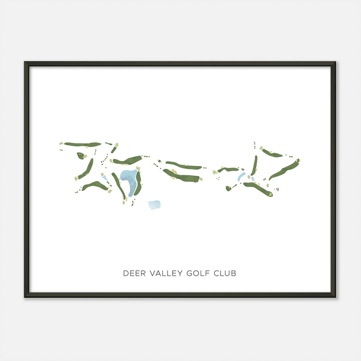Print of Deer Valley Golf Club Modern Map