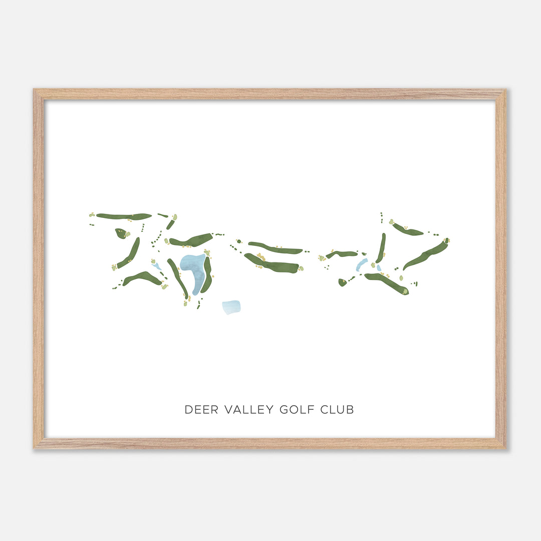 Print of Deer Valley Golf Club Modern Map