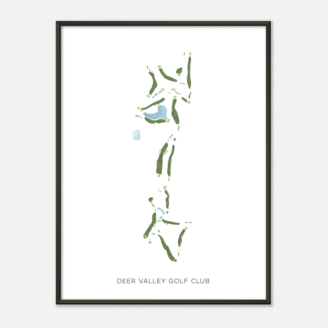 Print of Deer Valley Golf Club Modern Map