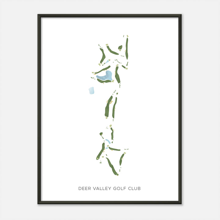 Print of Deer Valley Golf Club Modern Map