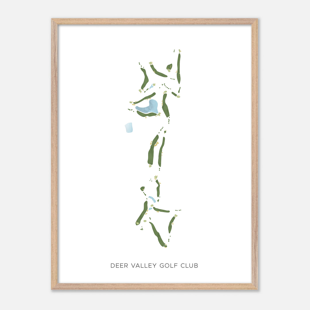 Print of Deer Valley Golf Club Modern Map