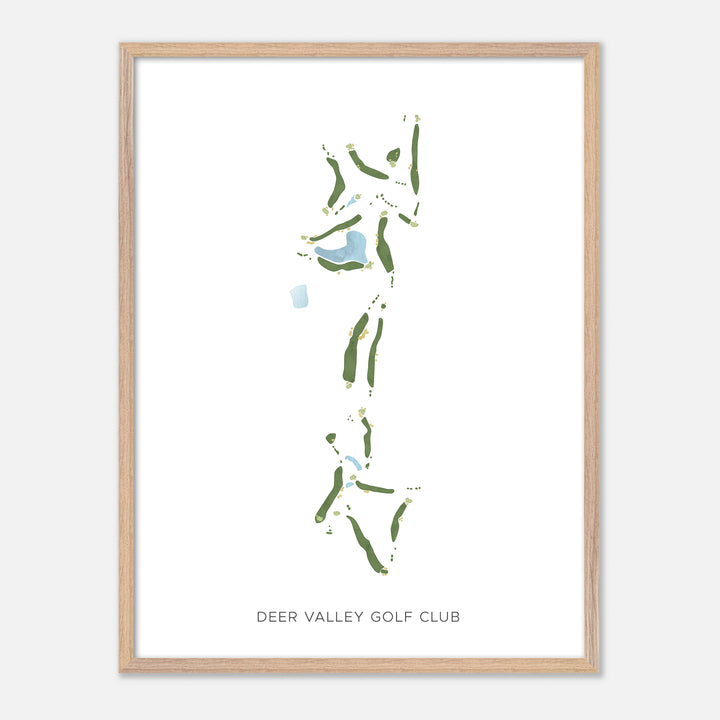 Print of Deer Valley Golf Club Modern Map