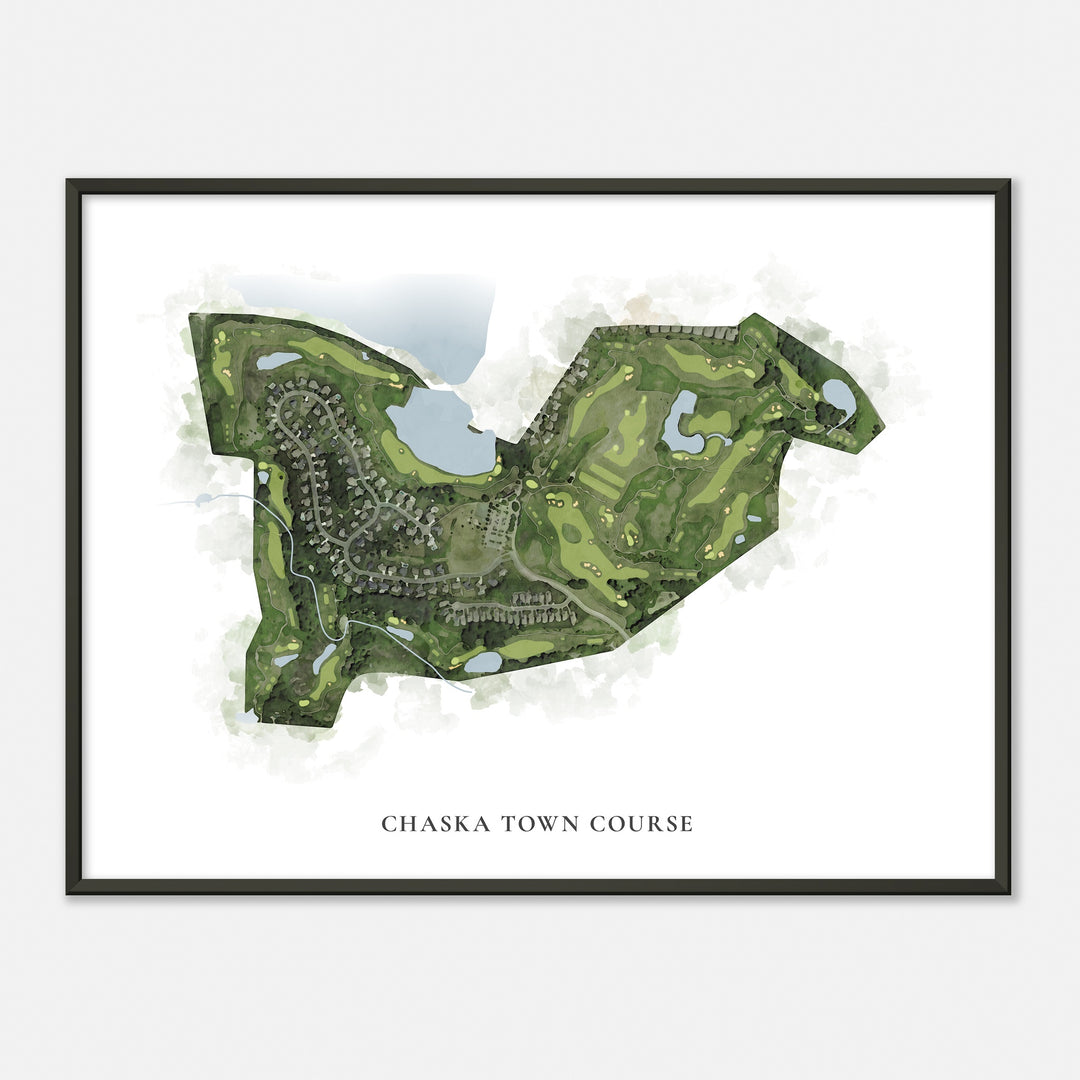 Print of Chaska Town Course Classic Map