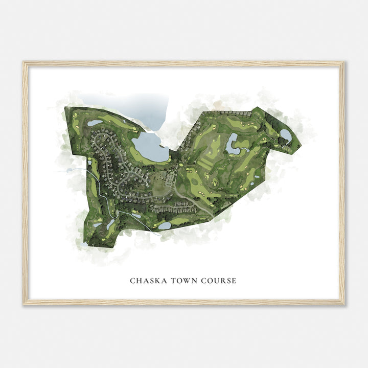 Print of Chaska Town Course Classic Map