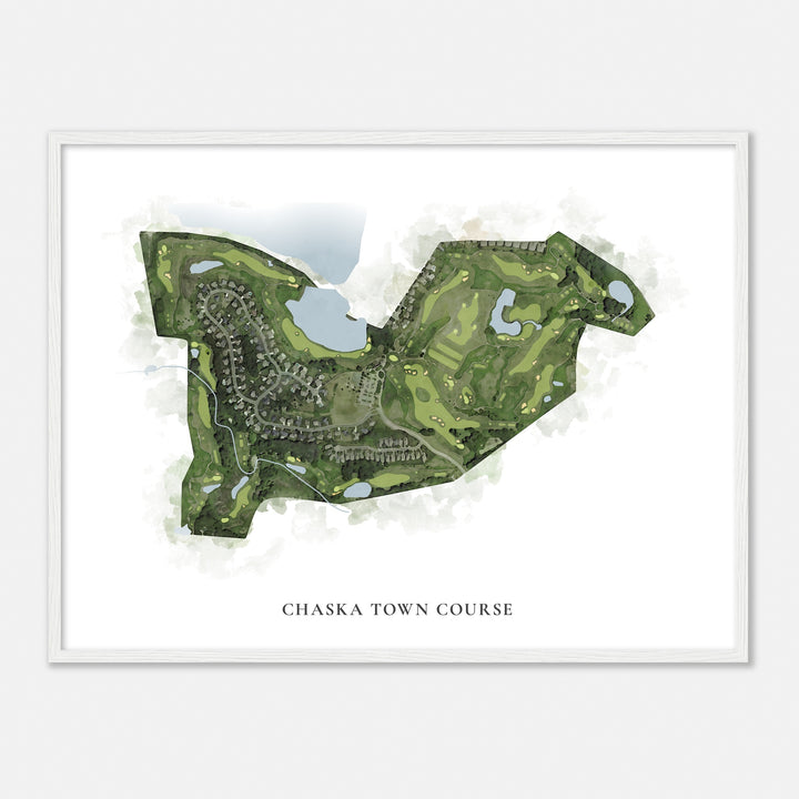 Print of Chaska Town Course Classic Map