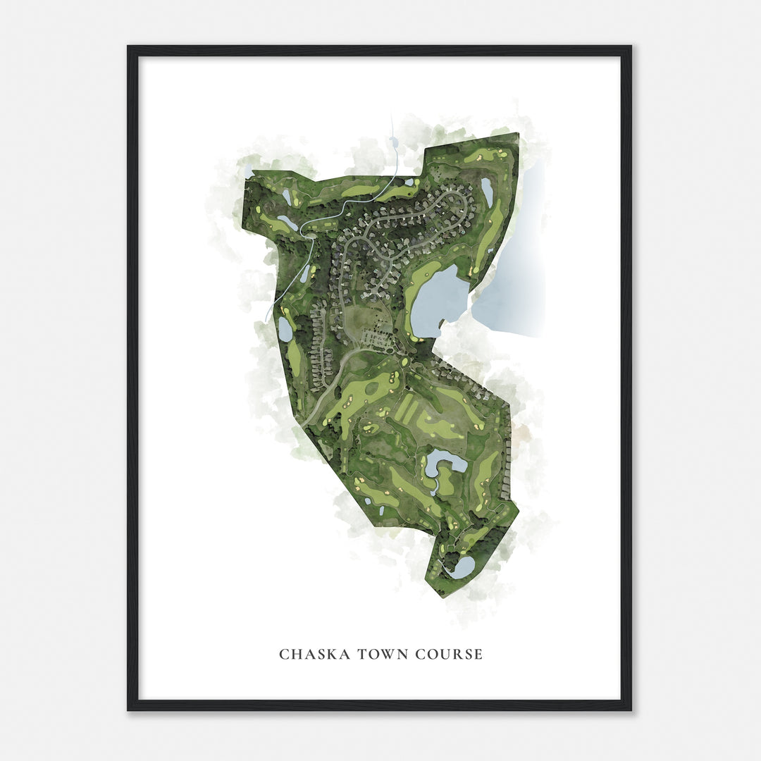 Print of Chaska Town Course Classic Map