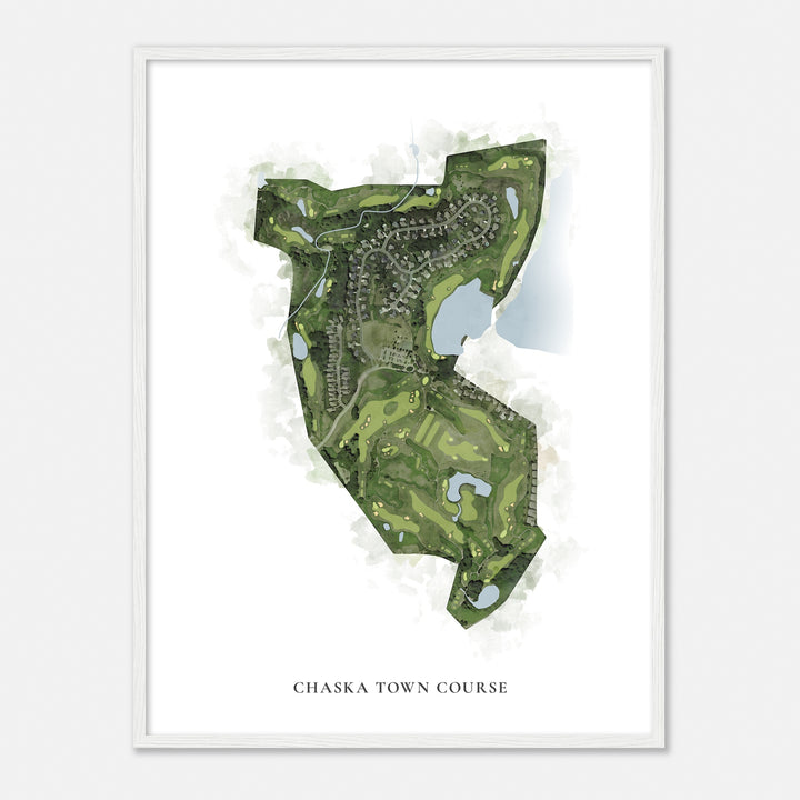 Print of Chaska Town Course Classic Map