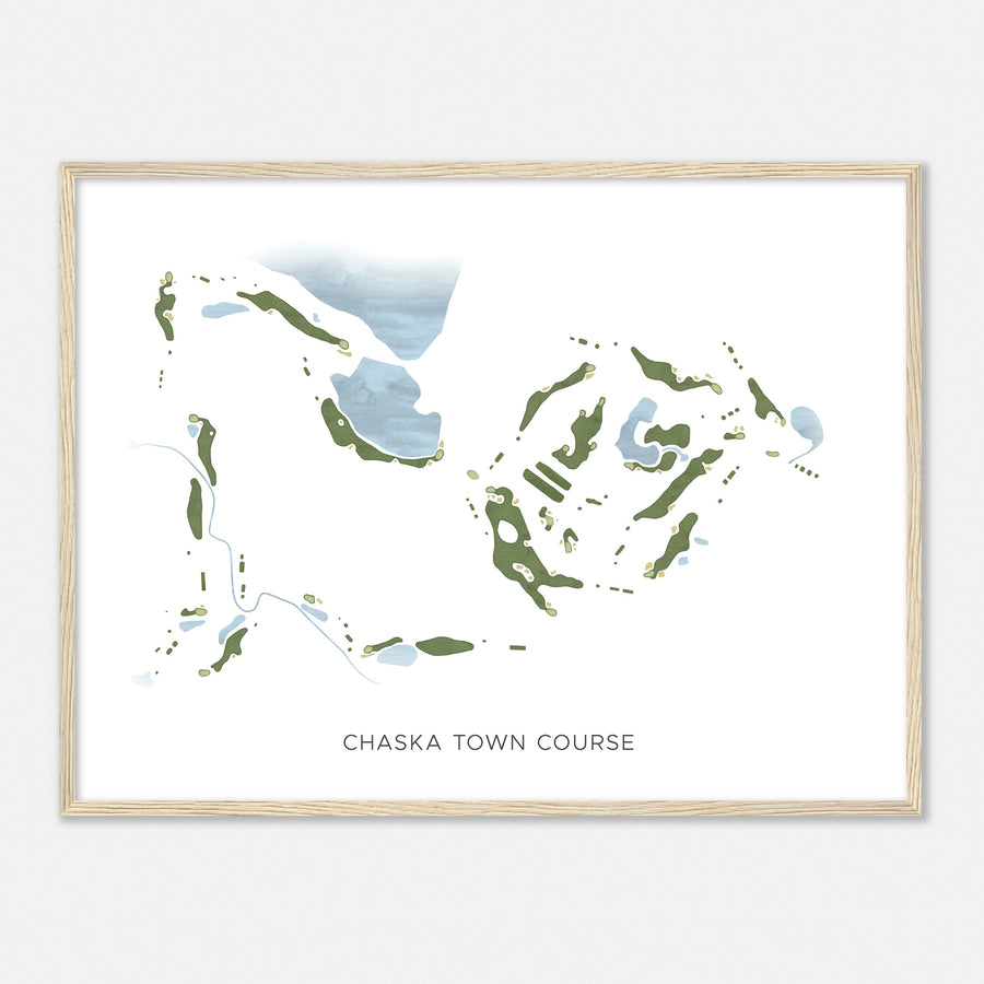 Print of Chaska Town Course Modern Map