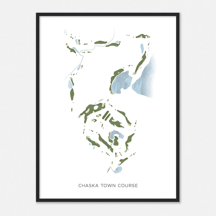 Print of Chaska Town Course Modern Map