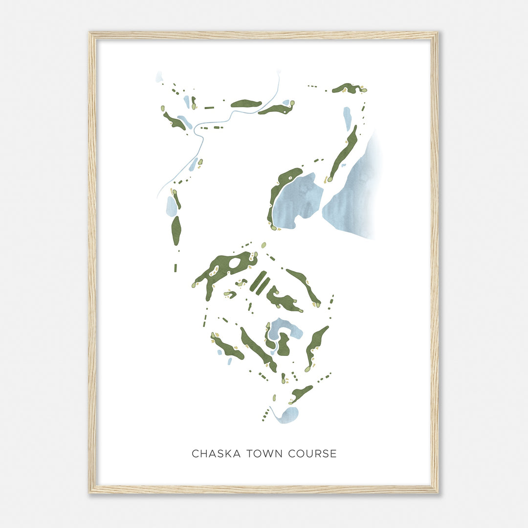 Print of Chaska Town Course Modern Map