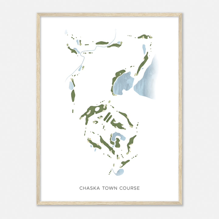 Print of Chaska Town Course Modern Map