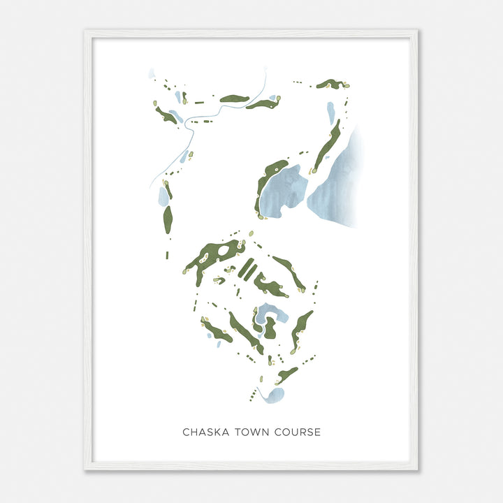 Print of Chaska Town Course Modern Map