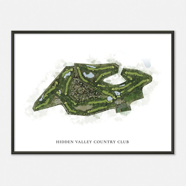 Print of Hidden Valley Country Club Classic Map