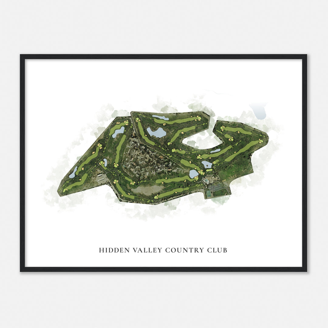 Print of Hidden Valley Country Club Classic Map
