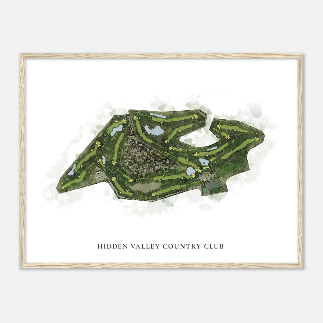 Print of Hidden Valley Country Club Classic Map