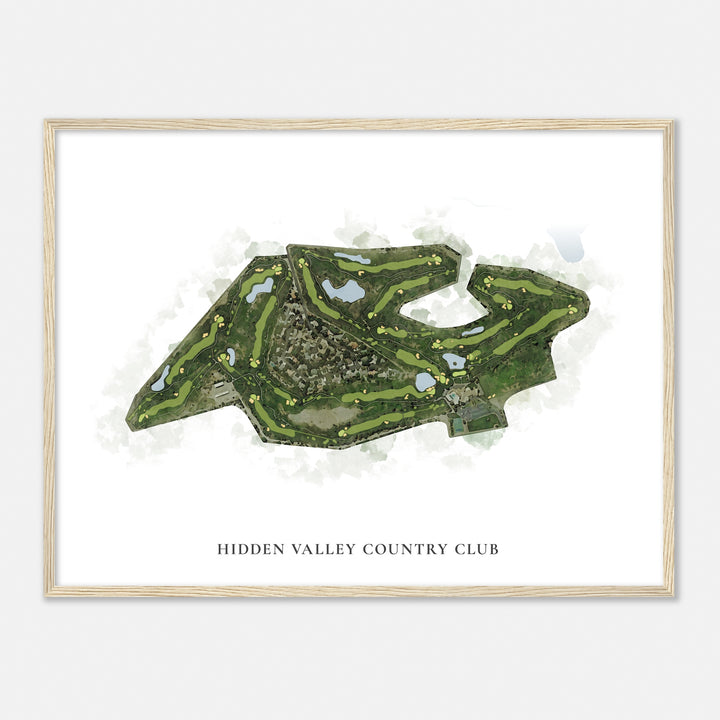Print of Hidden Valley Country Club Classic Map