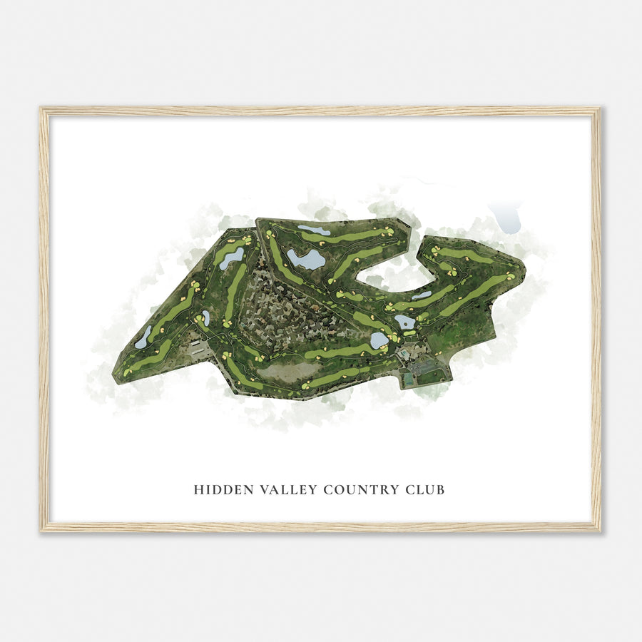 Print of Hidden Valley Country Club Classic Map