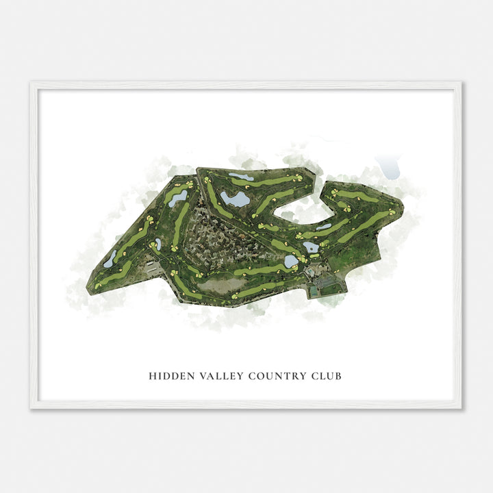 Print of Hidden Valley Country Club Classic Map