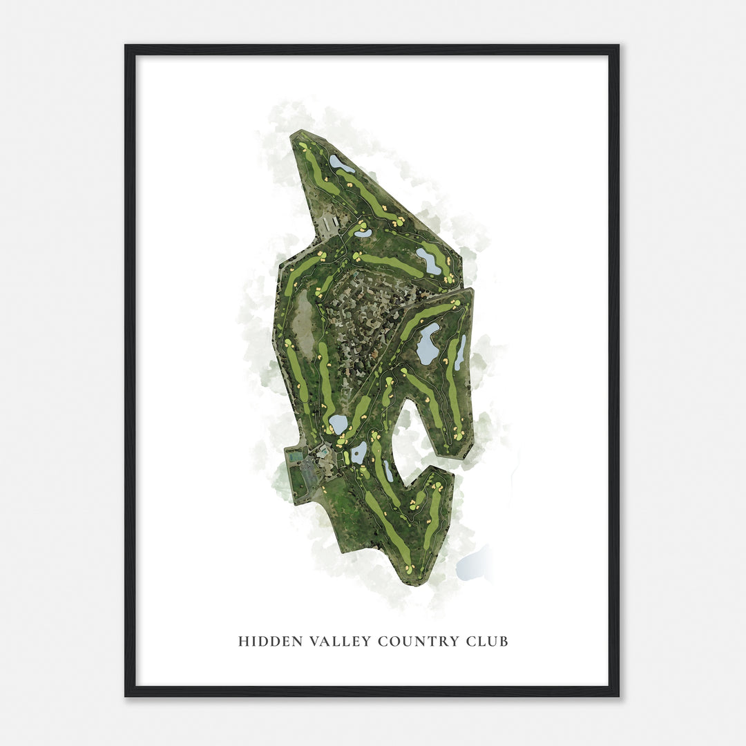 Print of Hidden Valley Country Club Classic Map