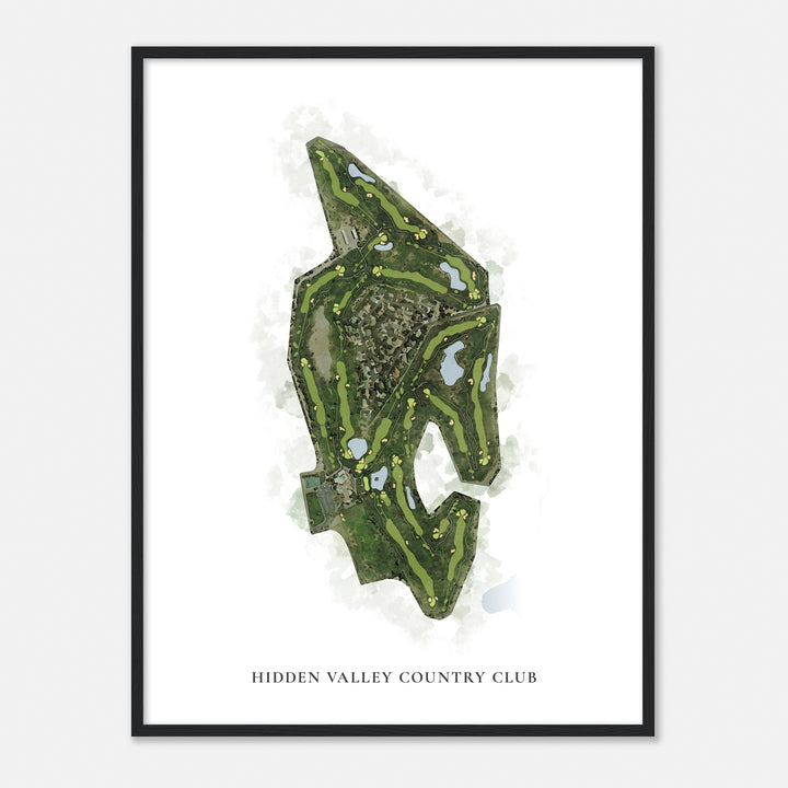 Print of Hidden Valley Country Club Classic Map