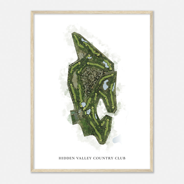 Print of Hidden Valley Country Club Classic Map