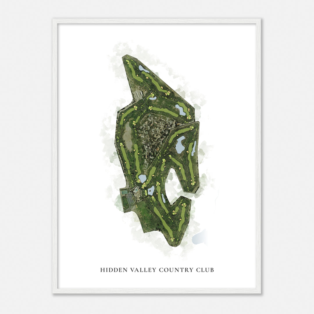 Print of Hidden Valley Country Club Classic Map
