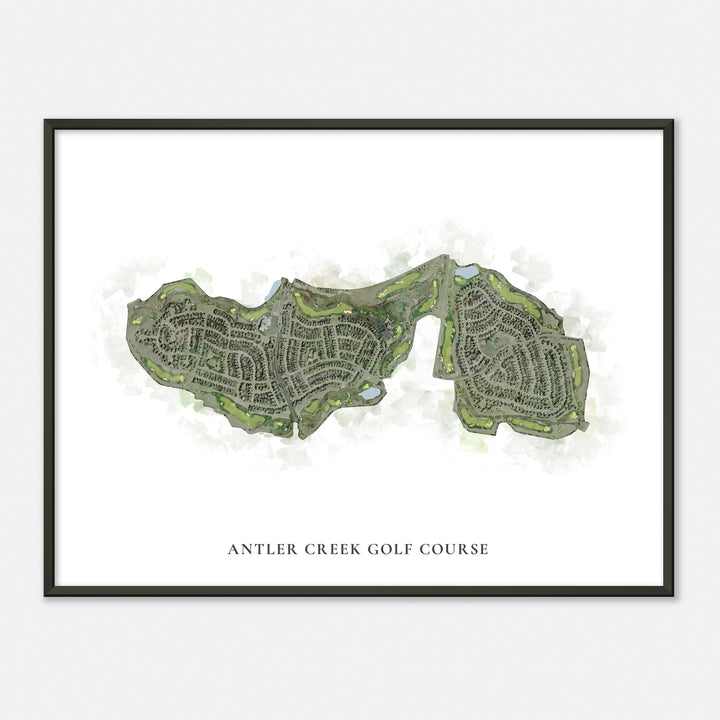 Print of Antler Creek Golf Course Classic Map