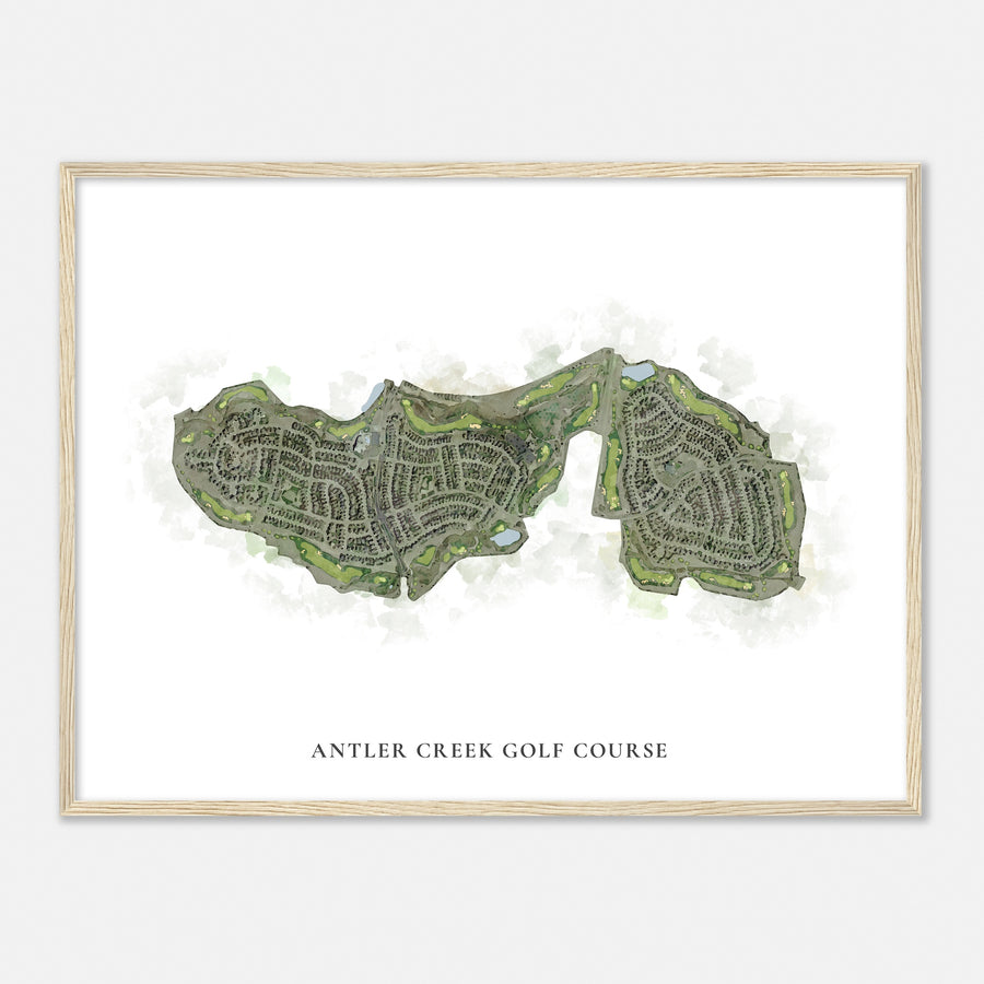 Print of Antler Creek Golf Course Classic Map