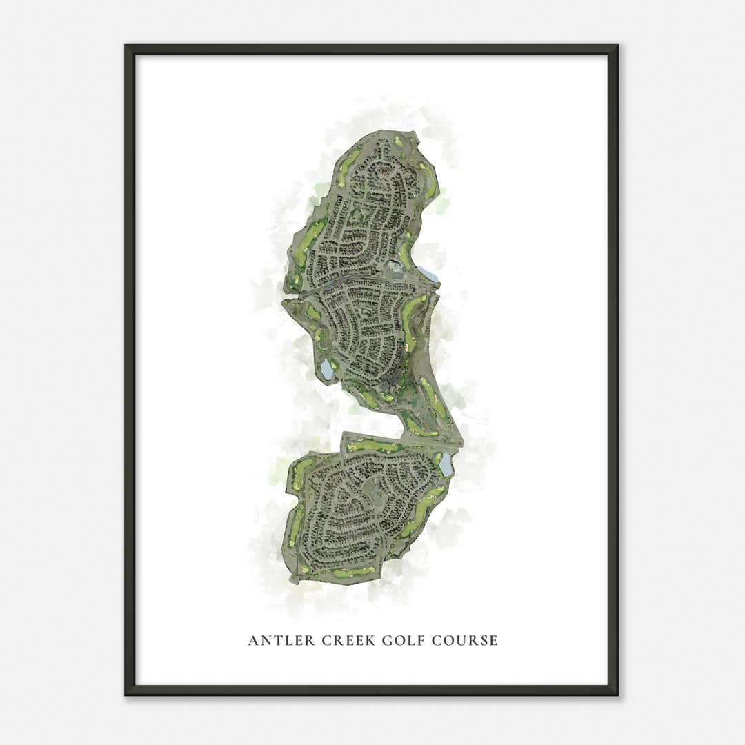 Print of Antler Creek Golf Course Classic Map